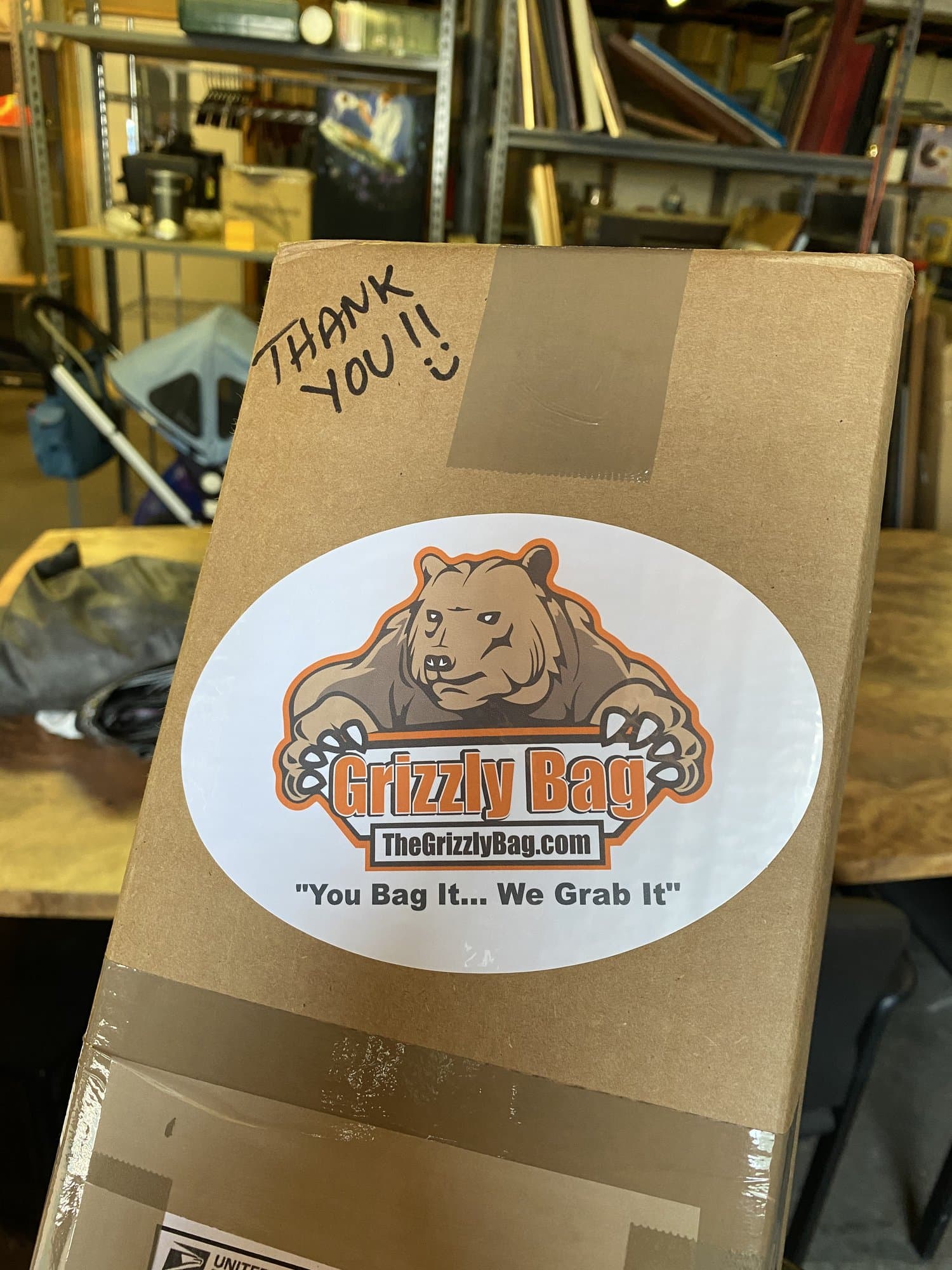 grizzly bear merchandise box in Stamford, CT by Grizzly Junk Pros